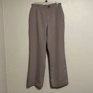 Pendleton Wool Trousers Women Brown‎ Wide Leg Flat Front Dress Pants Size 10